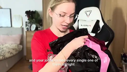 Domina-outfits anprobe