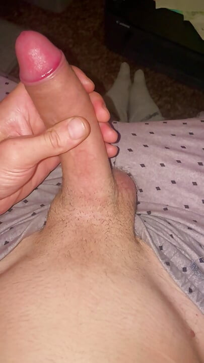 Mike stroking fresh out of shower