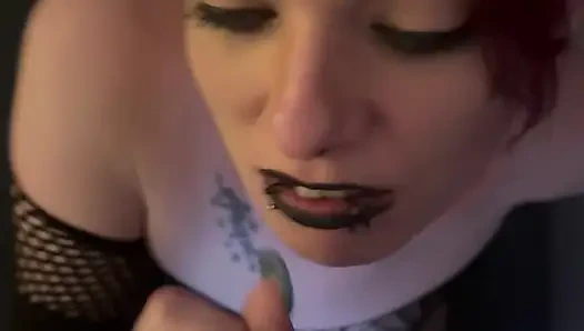 KirbyRed - Deepthroat and horny in the face!