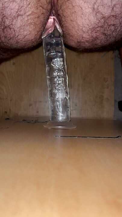 8inch Anal dildo ride