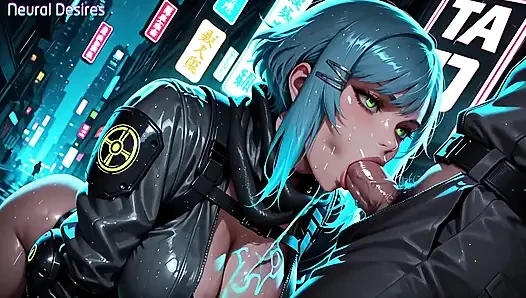 Gece yarısı şebekesinin neon hayaleti - ai videosu
