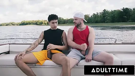 ADULT TIME - Straight Buddies Marcus McNeil & Angel Elias Turn Disappointing Boat Day Into Hard Fuck