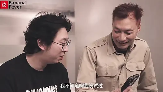 Old & Young Chinese Guys Double Team Hot Brunette European Pornstar in Wild Threesome