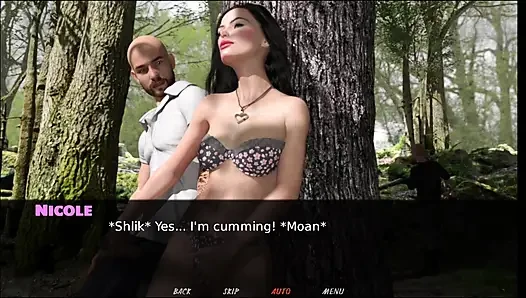 Aufregende spiele # 3 Nicole gab steven einen handjob draußen ... Steven fickte Nicole auf dem dach.