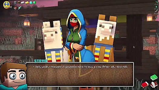 Alex Sucks Steve Through a Gloryhole! Sloppy Blowjob HornyCraft Minecraft Parody