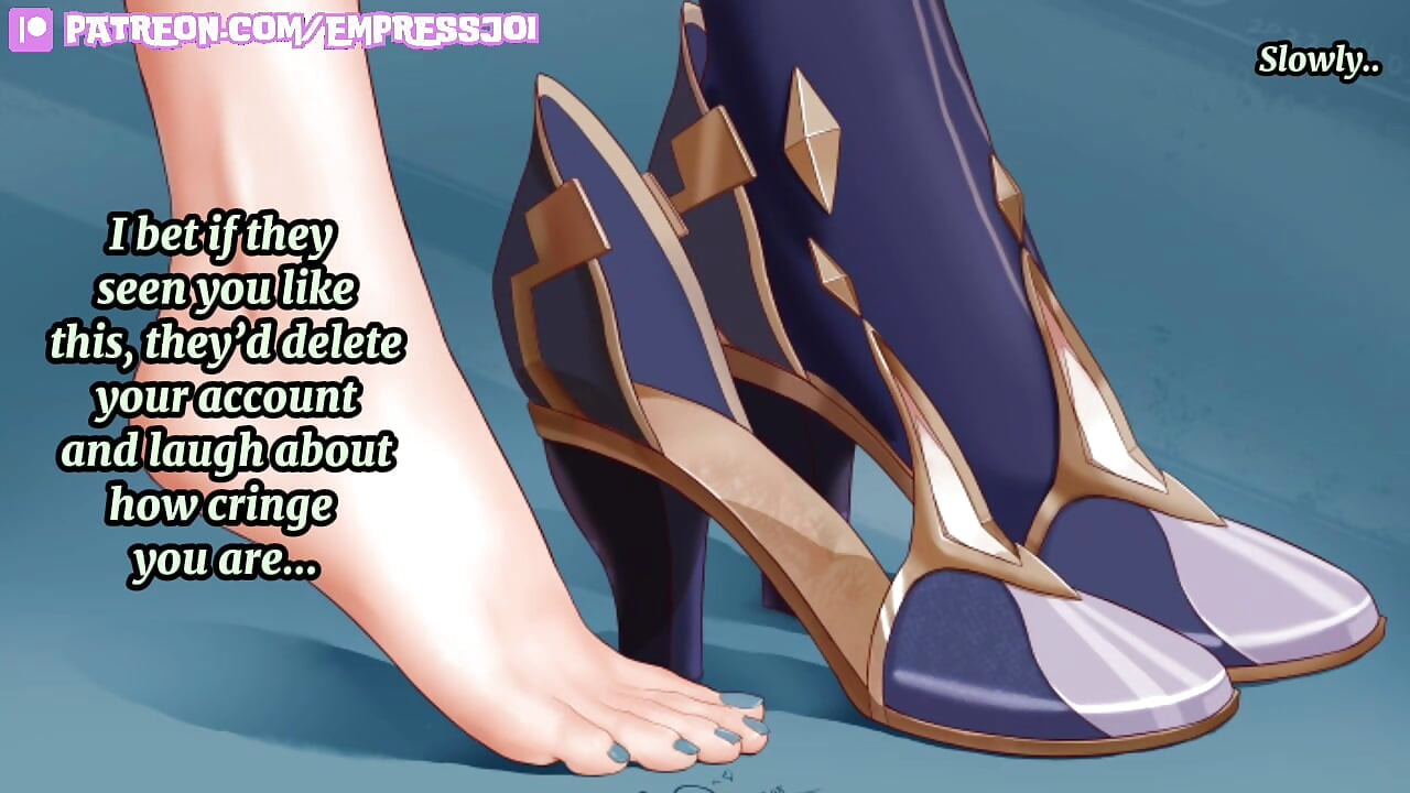Femdom Hentai JOI: Be Submissive for Smelly Genshin Shoes