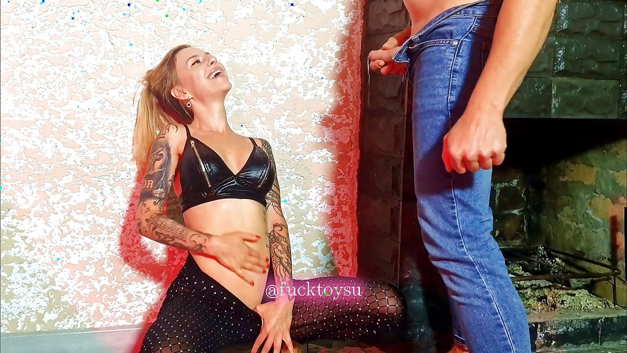 Latex Fetish Step Sister gets pissed on face and tits, Sucks Cock Deep, Rides Hard & Takes Heavy Close Up Facial