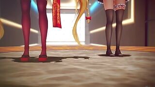 Mmd R-18 - chicas anime sexy bailando - clip 316