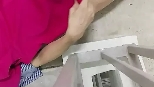 Busting my nut on a pink dress.