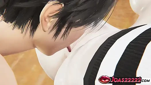 Blonde Nadine in Uncensored 3D Hentai Animation - Tight Pussy Fingered Wet, Big Ass Spanked Red Hot, Pussy Licking