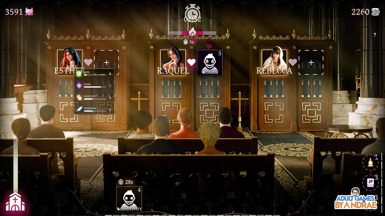 Hermanas en pecado jugando - parte 12 - lujuria realiza el ritual sexual con Esther en la biblioteca