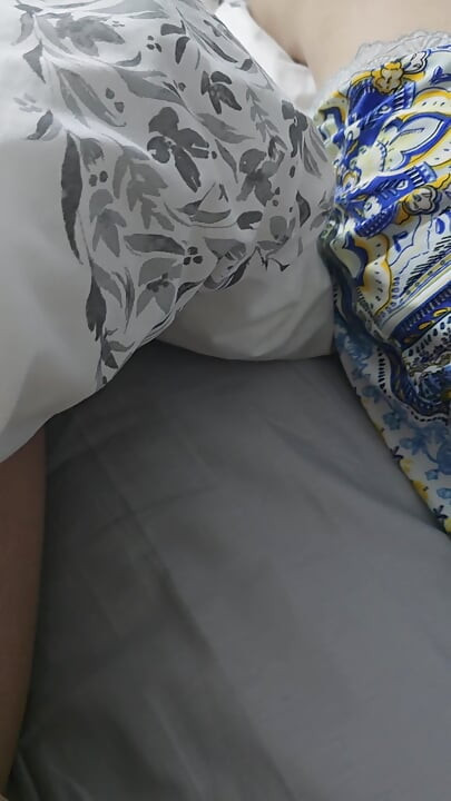 Step mom in bed with naked step son with big dick after husband funeral