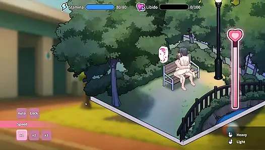 Хентай игра - секс грудастой полицейской - аморальная баня