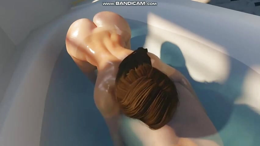 Away From Home - Aunty Eva Bath Sex Together
