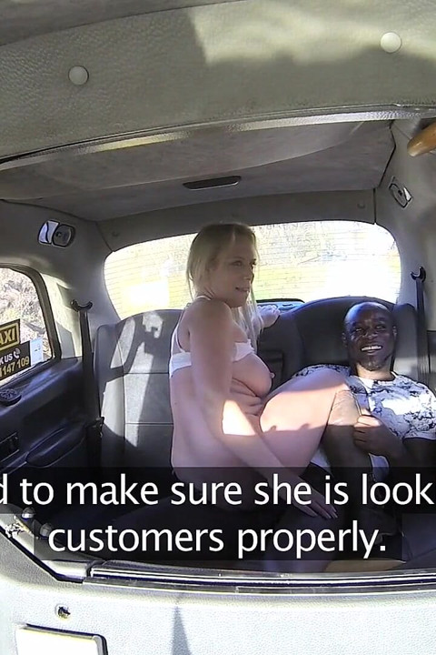 Female Fake Taxi - Female Driver Fills Both Holes
