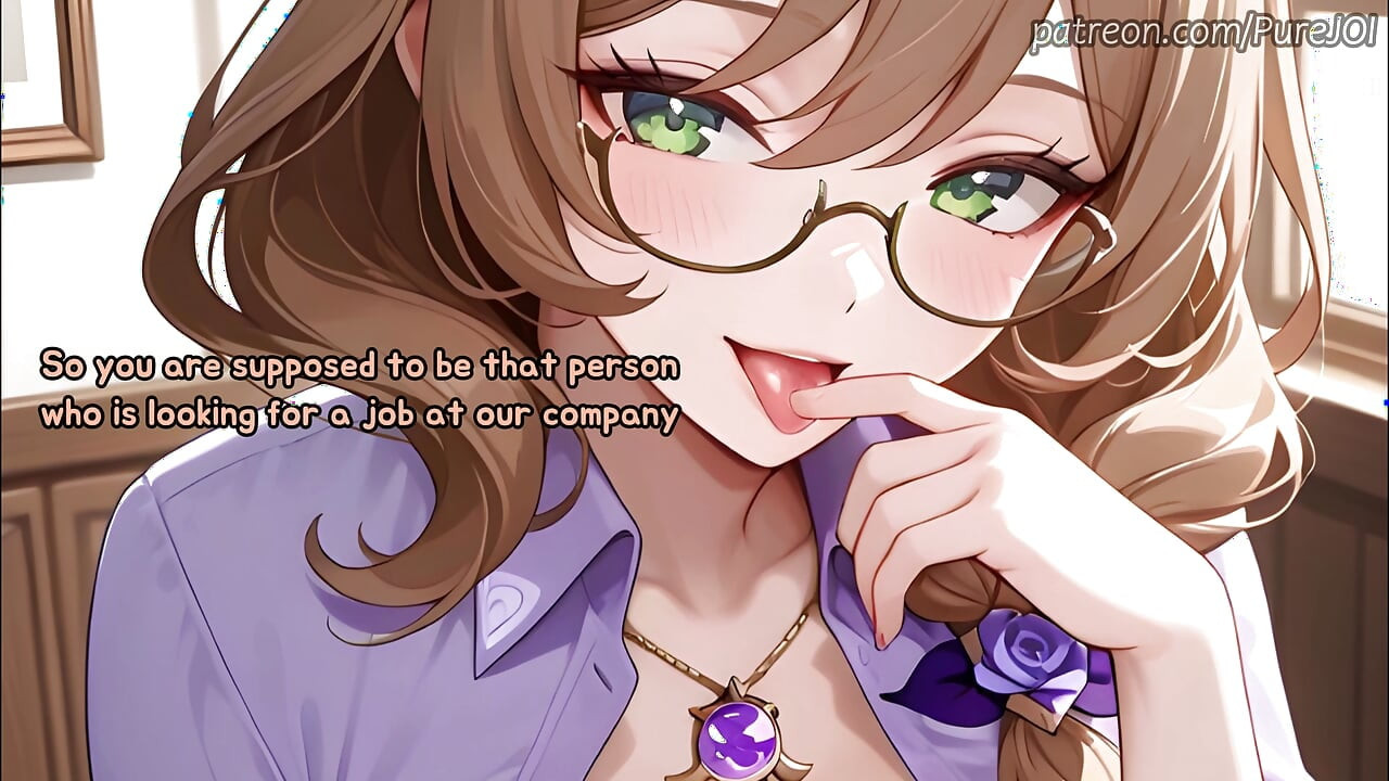 Pass 5 interviews with Genshin Impact girls to get a job (Sex JOI)