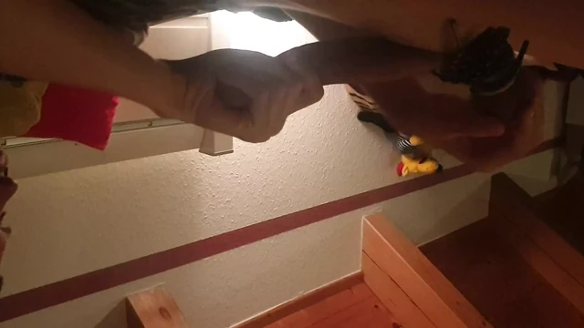 Martin masturbates after Nettleplay and cums