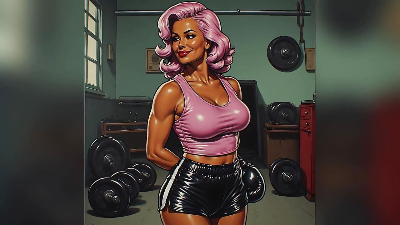 Arte de chicas en forma no desnuda