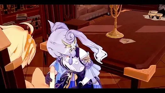 Genshin Impact Hentai - Aether X Ganyu Handjoob and Fucked - japanische asiatische Manga anime Game Porno