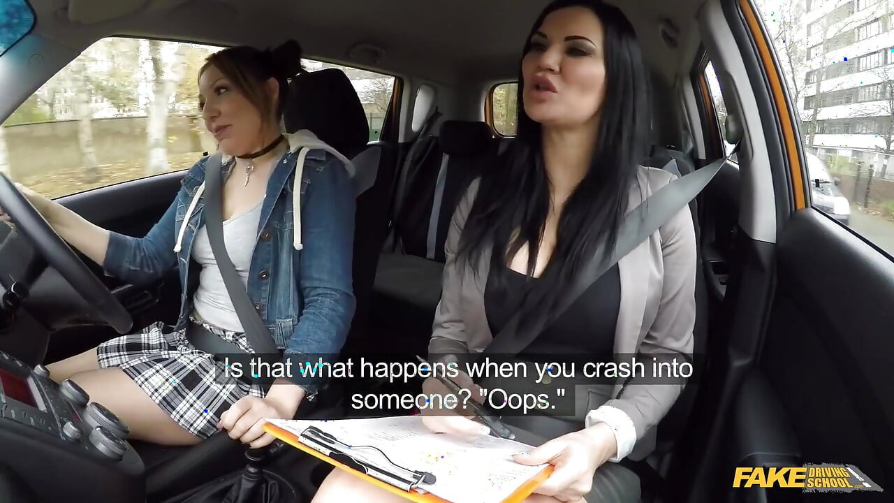 Fake Driving School - Spoiled Crystal Coxxx Bribes Stern Jasmine with Pussy Licking & Ass Licking to Save Her License