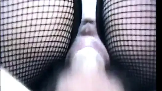 Busty Brunette in Fishnet Stokings Trixie Tyler Enjoys Riding Hard Pole of Jeff Coldwater