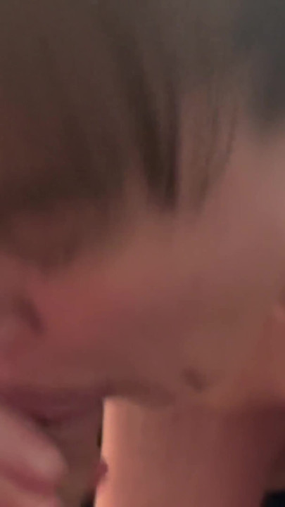She Sucks His Fat Meat and Gags on His Huge Cum Load!
