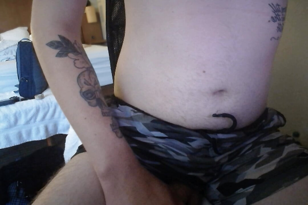 Army Camo Shorts Showing Stiff Thick Bwc
