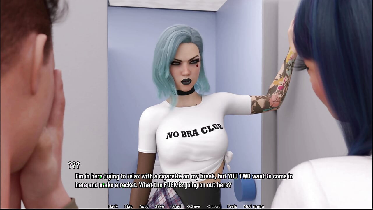 University Days 1 I cant believe Luna does not wear underwear to college