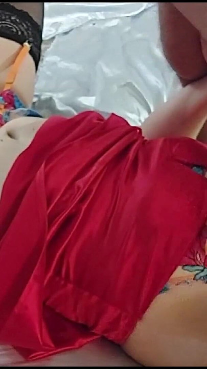 Must-see moment from "2407ss1(01) - French Amateur Slut, Clothed Sex, Satin Lingerie, Deepthroat, Rimming, Doggystyle,"