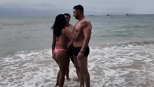 Ich traf zwei Katzen am strand und machtes mit ihnen raus