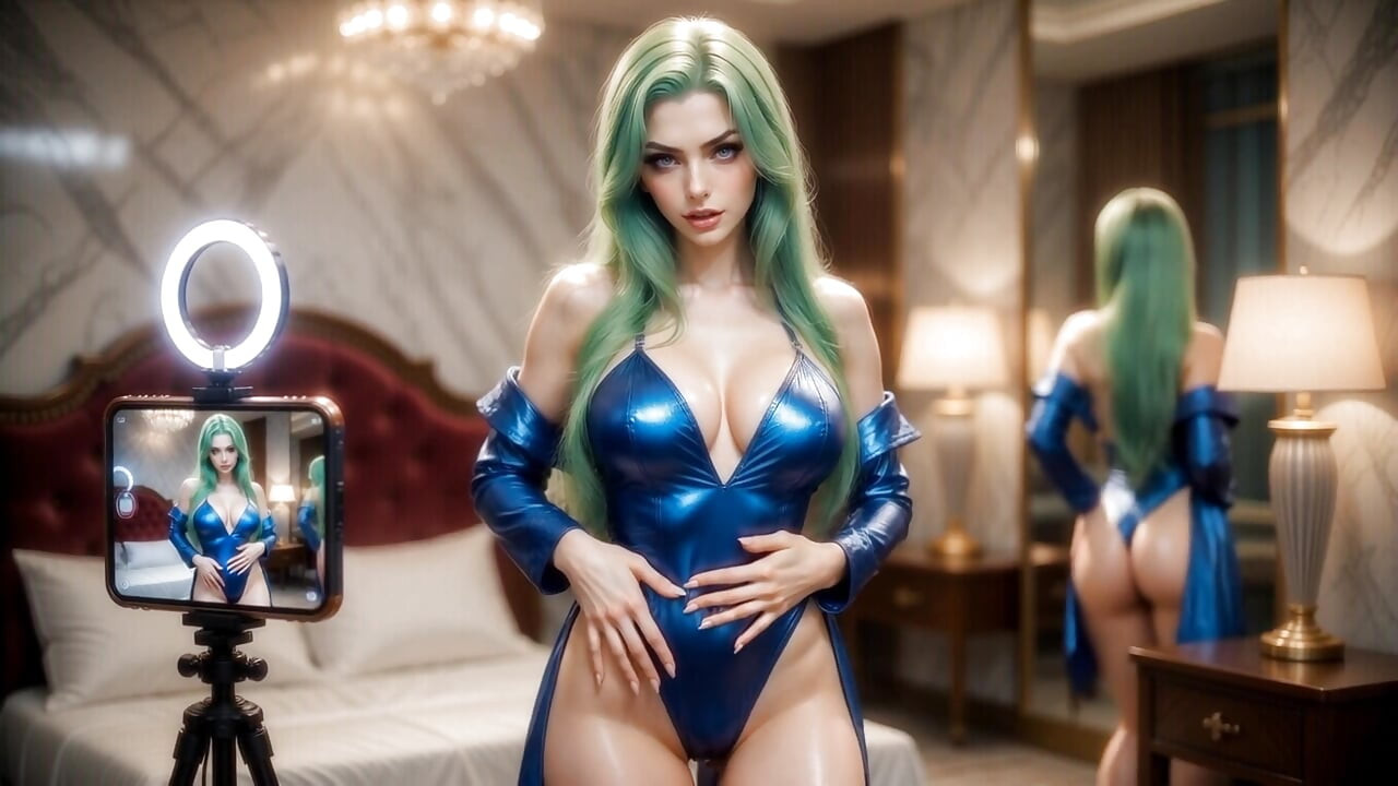 Mature Wife Revenge - Green Hair Beauty Leaks Milk After Catching Husband Cheating