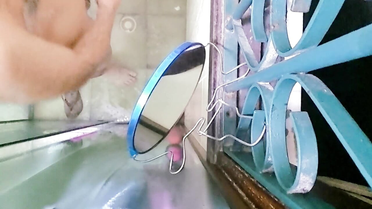 Furry is caught cumming in the company bathroom, smeared the floor with cum!