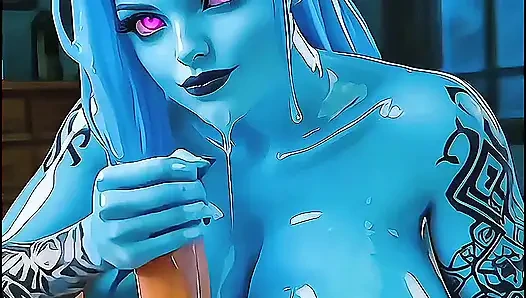 NEON DREAMS - WASSER-SCHLAMPENMONSTER IST HUNGRIG NACH SPERMA!