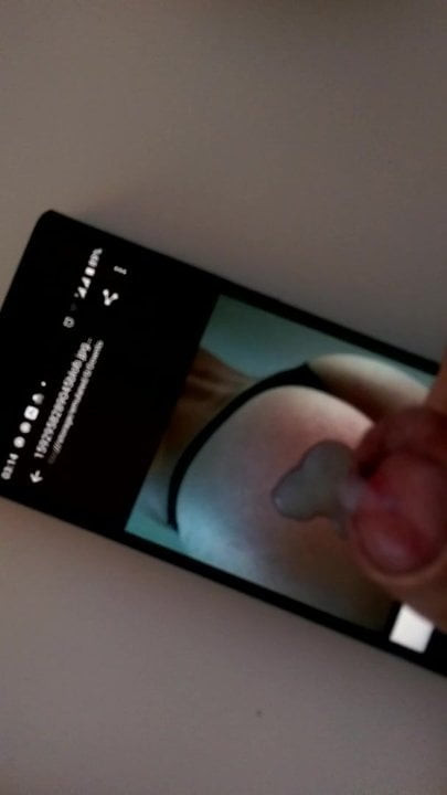 Cum tribute for an online friend