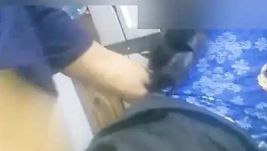 Amateur Footage of a Beautiful Civil Servant Stepmother with an Office Driver in a Warehouse