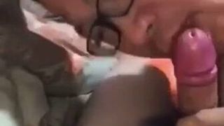 Chinese daddy blowjob