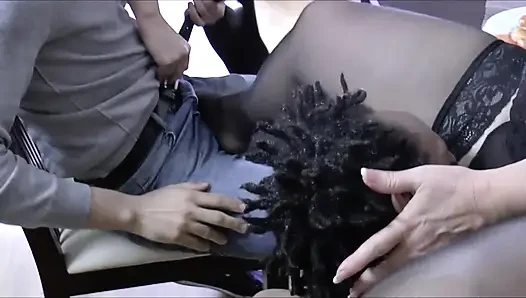 Hot anal temptation during a swinger dinner