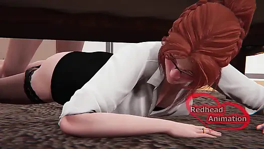 Step Mom Stuck and Fucked Under the Bed