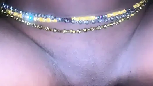 Hardcore-ebenholz-teen reitet harten bbc in sahnige, saftige muschi, cowgirl pOV