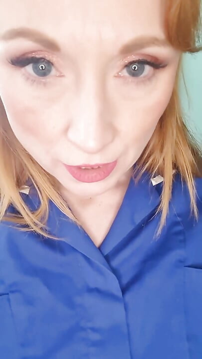 Naughty Nurse Catches You Peeking and Invites You to Fuck Her