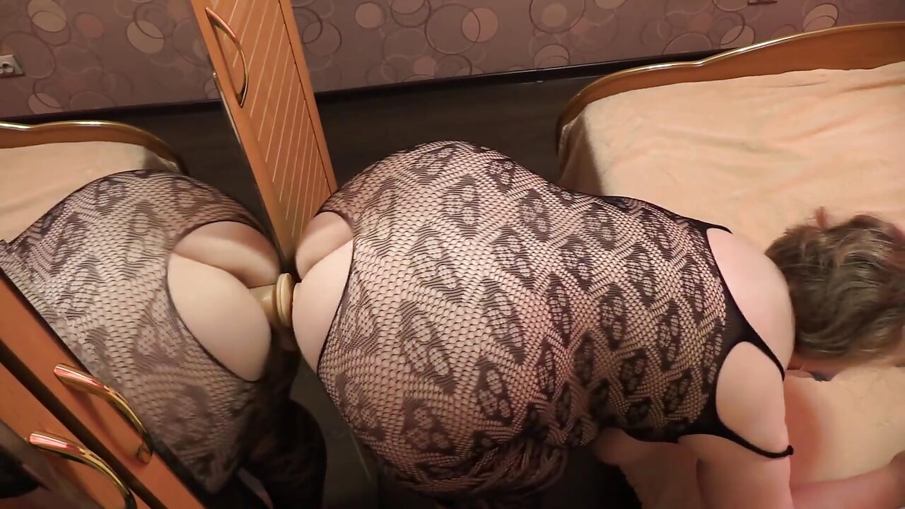 Doggy Style by the Mirror. a Mature MILF Shakes Her Big Ass and Big Tits. BBW.