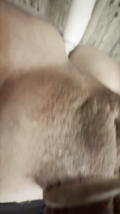 Bathroom enema, pissing and then ass play to orgasm