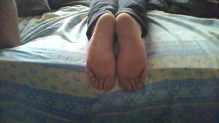 Cum on her nice soles 6