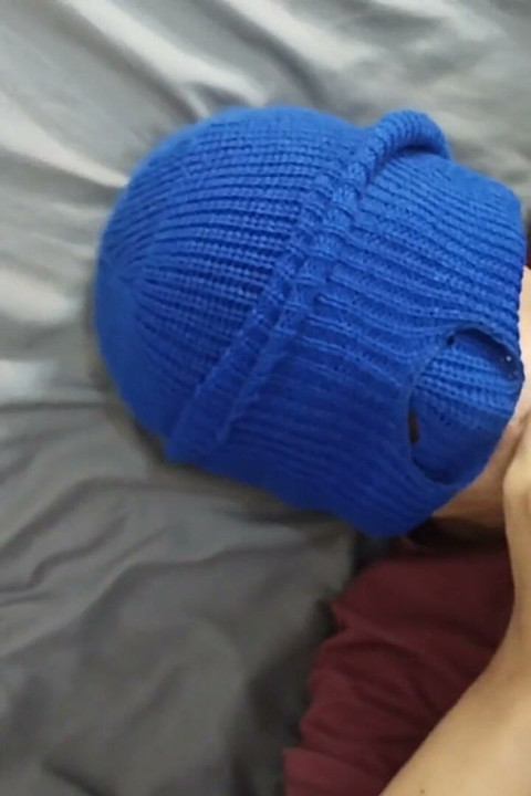 Latin Twink Kneels and Swallows Everything From Muscular Gym Male