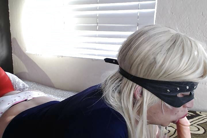 Yes, sucking a dildo
