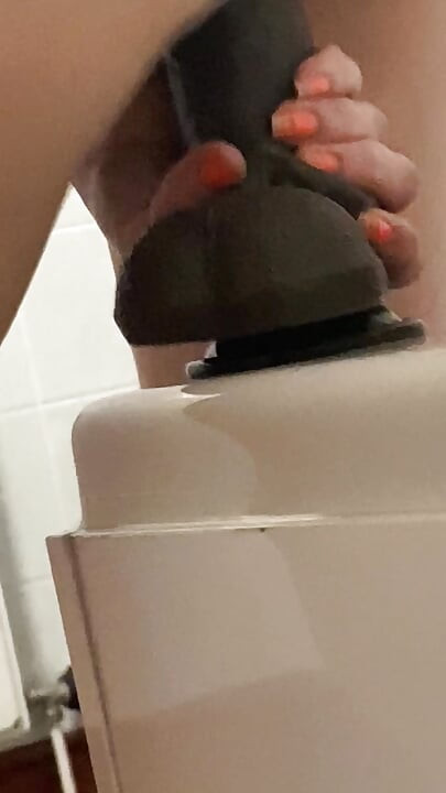 Filming step mother in the bathroom