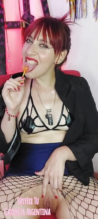 Shyyfxx Your Bossy Boss Jerks Out with a Lollipop and Forces You to Lick Her Pussy Humiliation