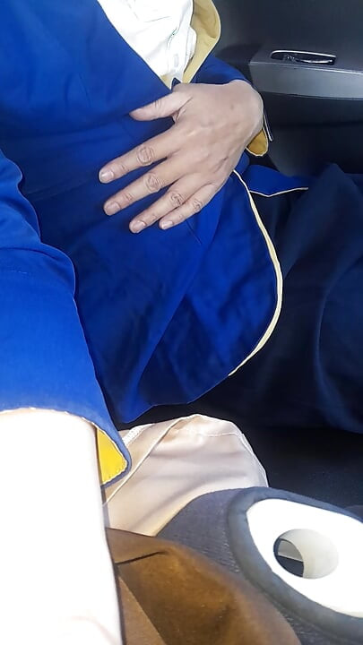 Crossdressing Wearing Woman Bca Bank Uniform