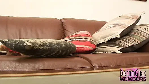 Smokin Hot Asian Rams Her Hairy Snatch and Cums Hard