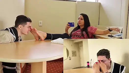 Sexy Dominant Maid Punishes Chauvinist Big Boss